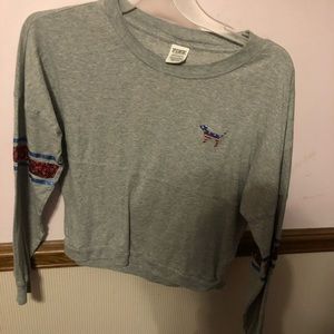 Long sleeve crop top